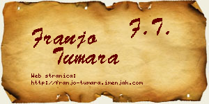 Franjo Tumara vizit kartica